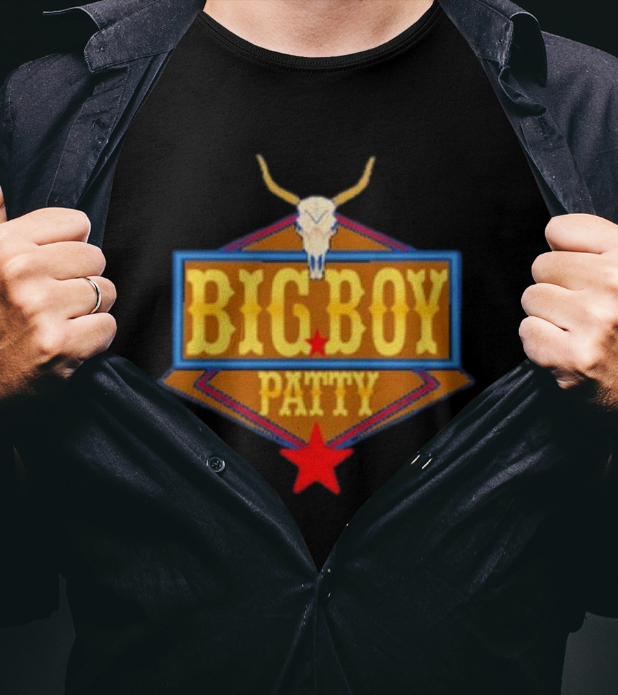 BIG BOY PATTY Texas Longhorn Cowboy Star T-Shirt