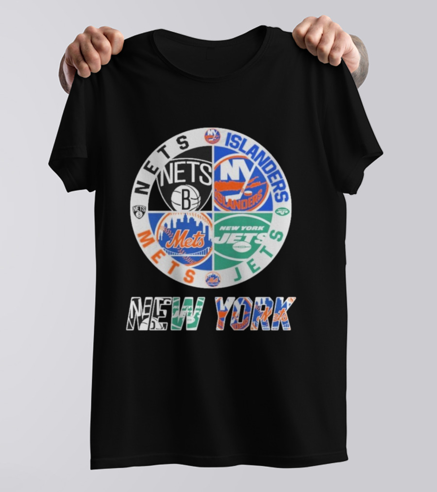 Nets Mets Jets Islanders New York Sports T-Shirt