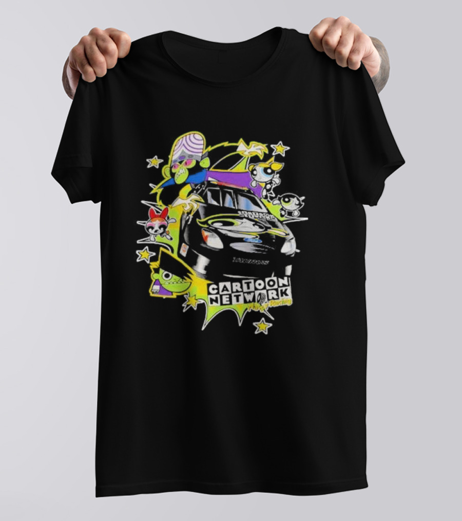 Cartoon Network Wacky Racing Powerpuff Mojo Jojo Racing Car T-Shirt