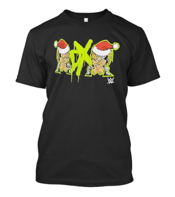 DX WWE Santa Hats Christmas T-Shirt