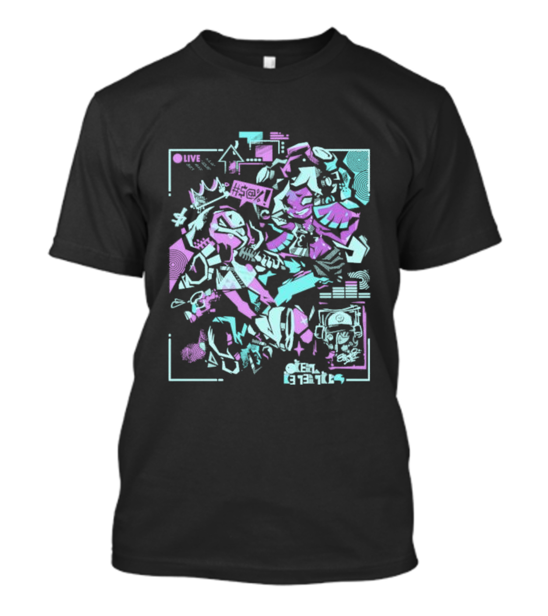 Splatoon Inspired Don't Get Cooked Gaming Art Brian Shepard T-Shirt