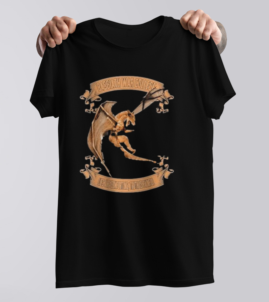 Fourth Wing Basgiath War College Dragon Fearless Mighty Unscathed T-Shirt