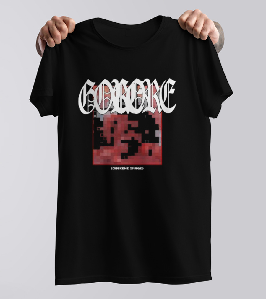 Gorecore Obscene Image Date Back T-Shirt