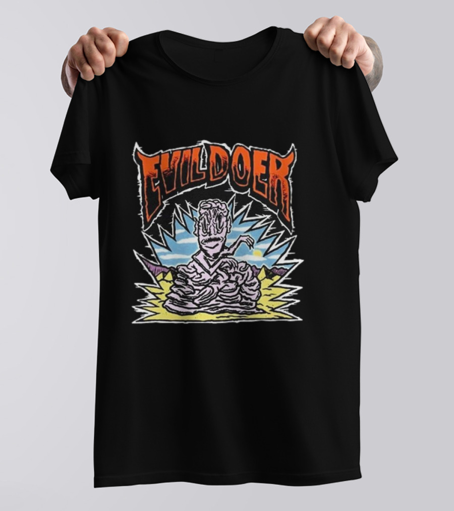 Evil Doer Melting Monster Desert Scene T-Shirt