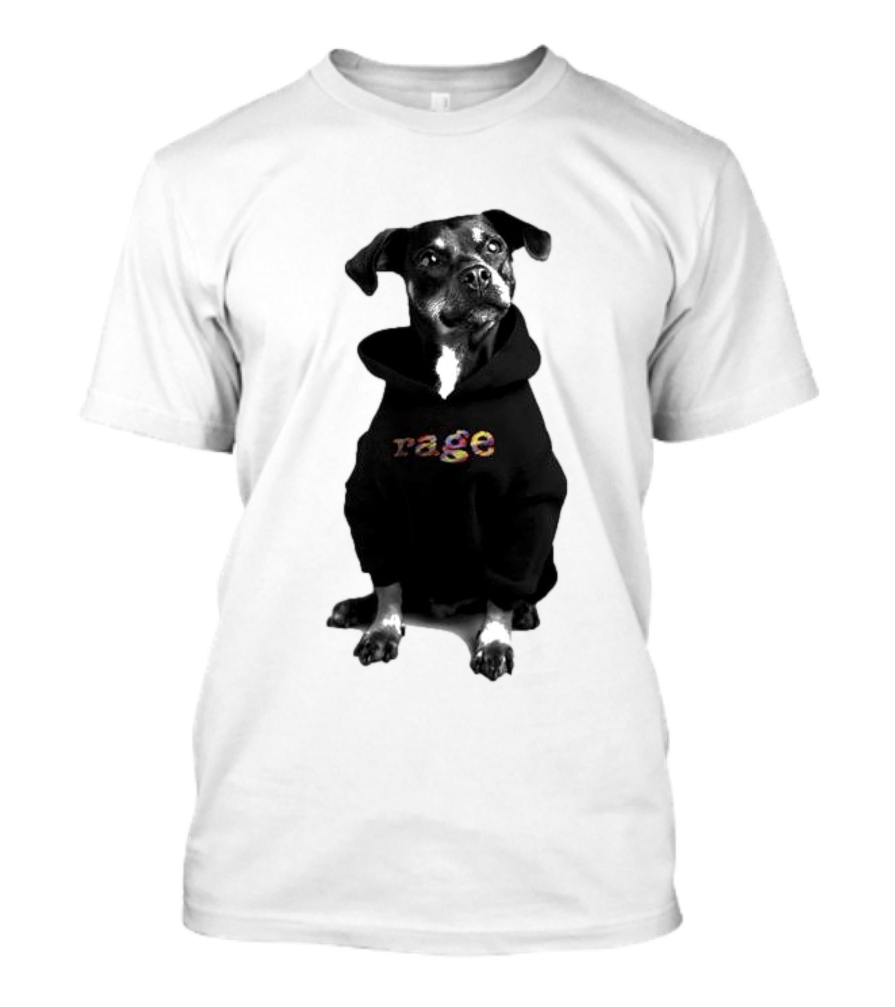 Rage Dog In T-Shirt