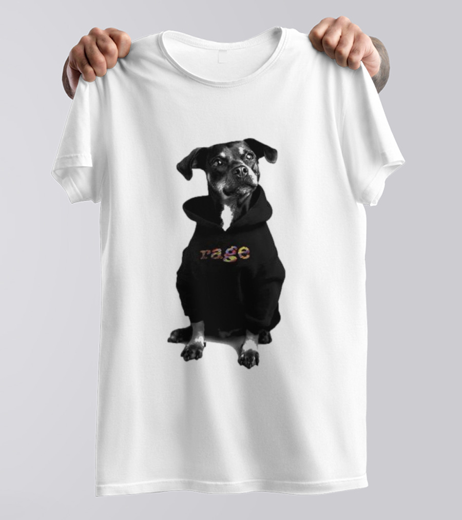 Rage Dog In T-Shirt