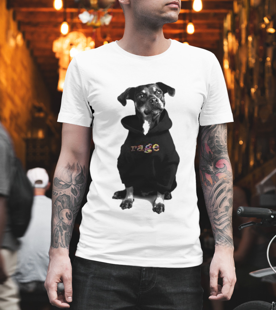 Rage Dog In T-Shirt