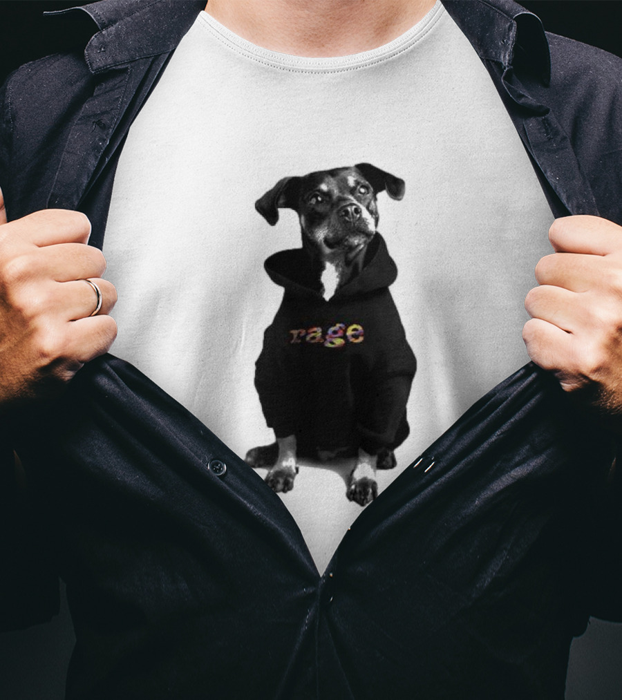 Rage Dog In T-Shirt