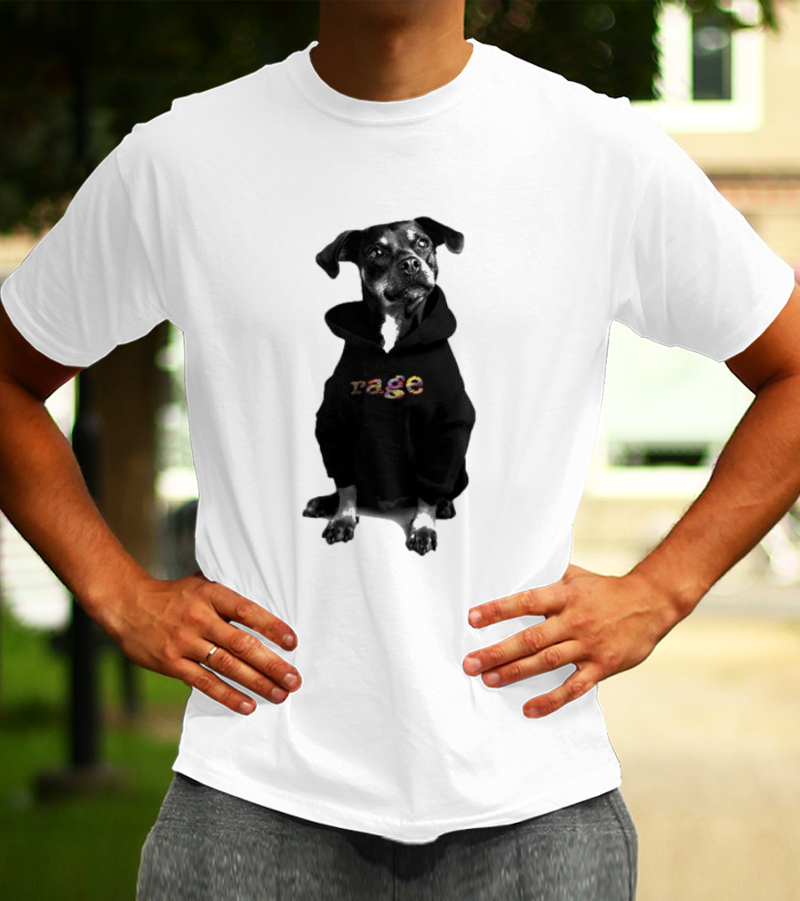 Rage Dog In T-Shirt