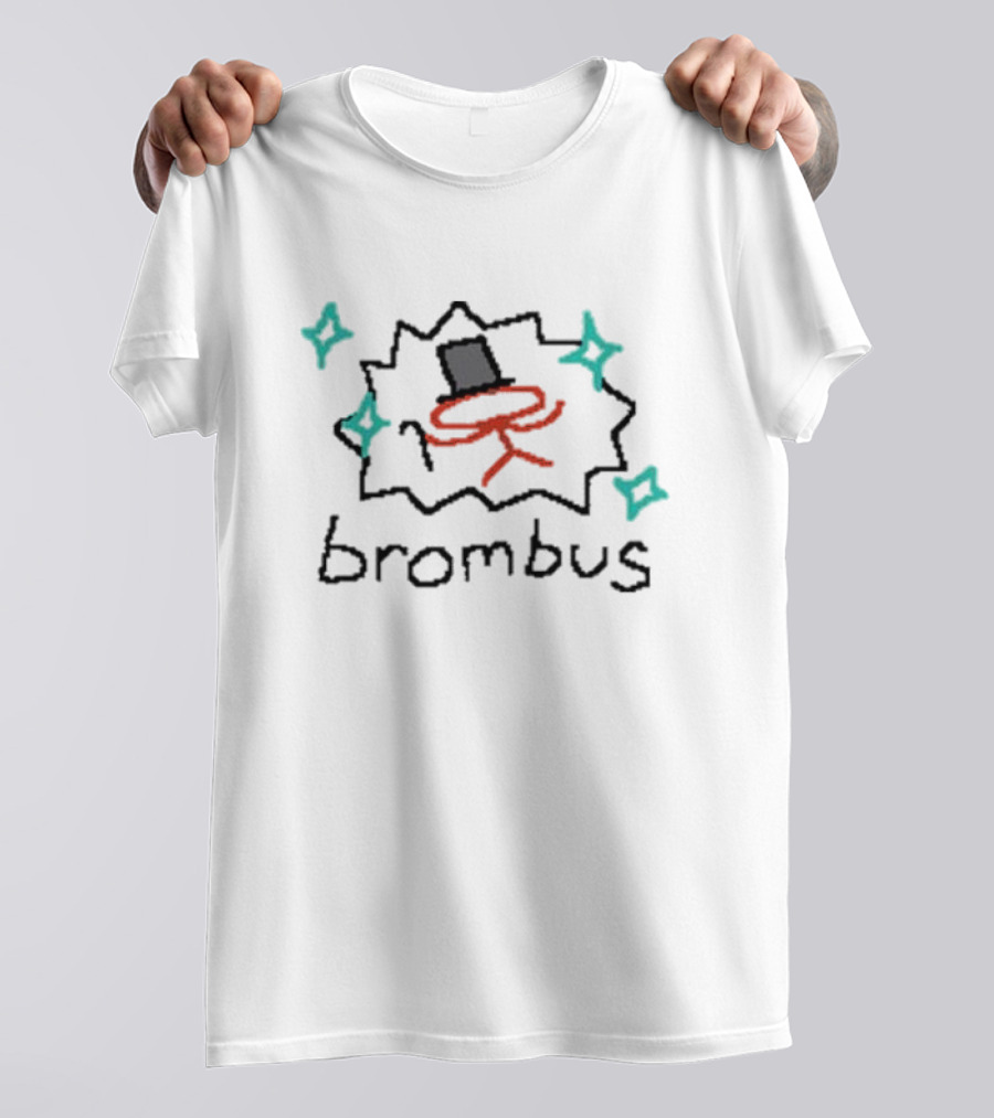 Raxdflipnote Brombus Top Hat Drawing With Stars T-Shirt
