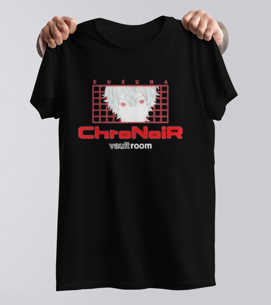 Kuzuha ChroNoiR Vaultroom Anime Character Grid T-Shirt