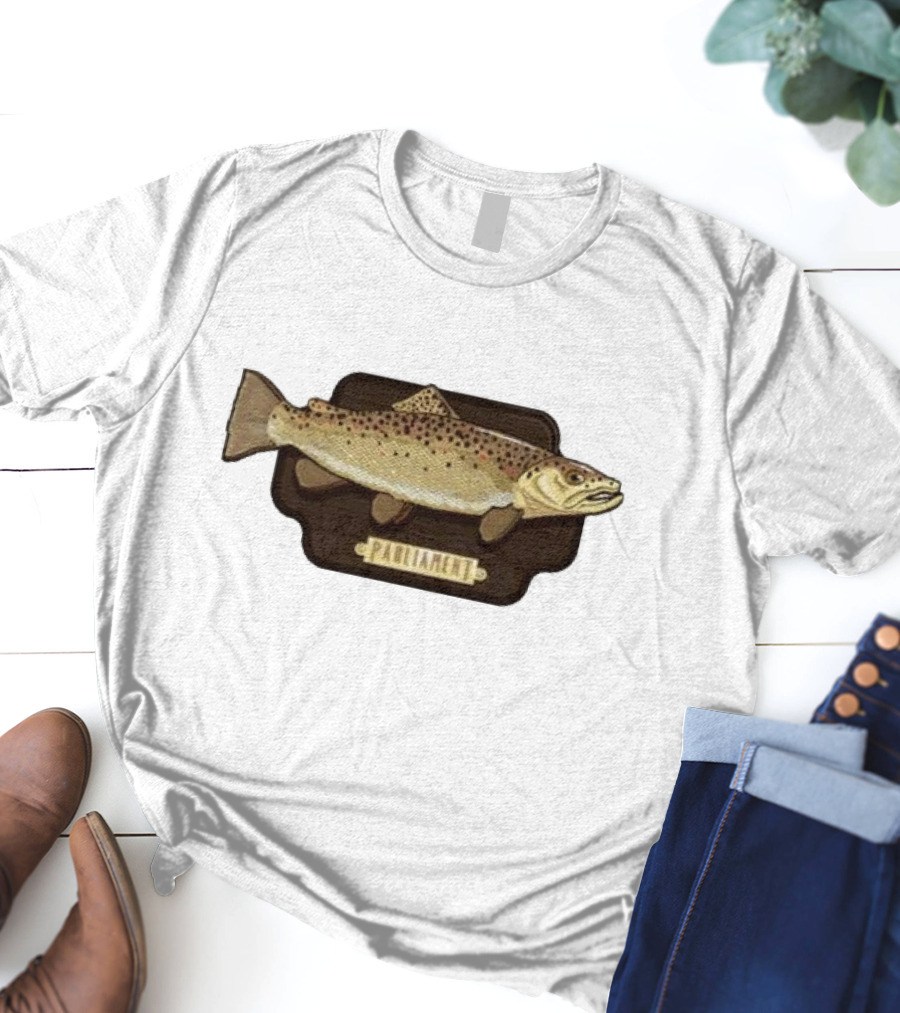 Parliament Brown Trout Fish Plaque T-Shirt