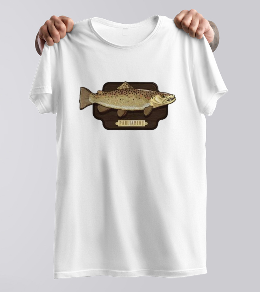 Parliament Brown Trout Fish Plaque T-Shirt