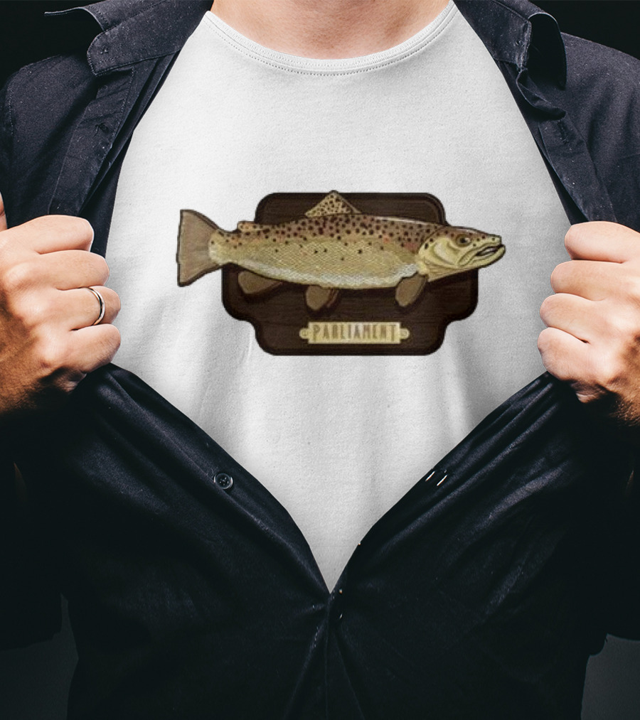 Parliament Brown Trout Fish Plaque T-Shirt