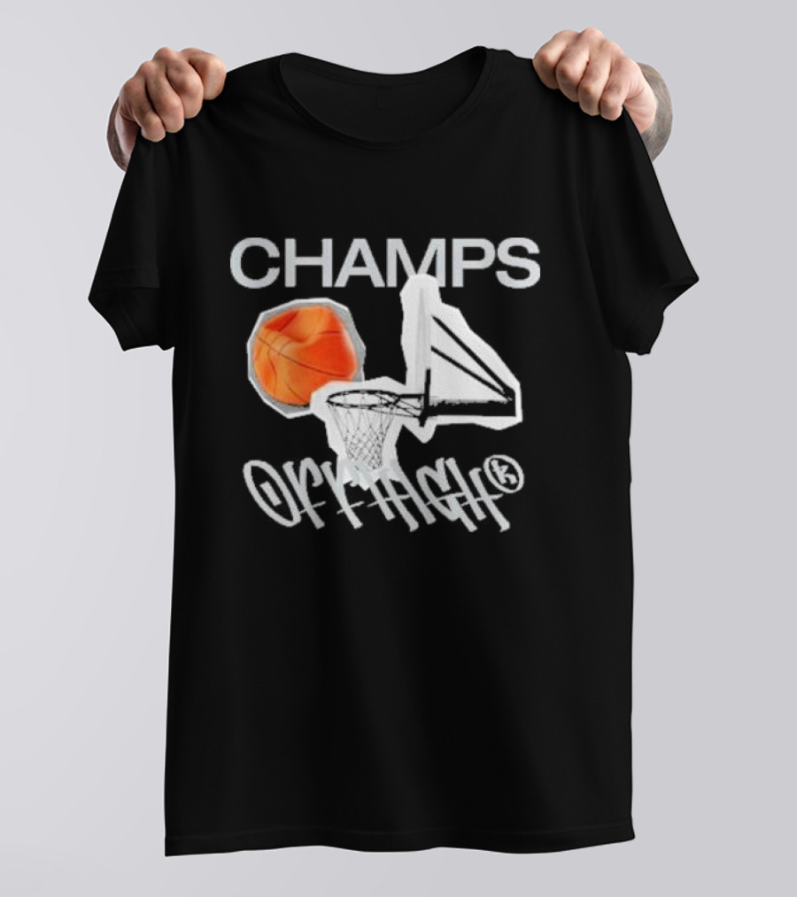 OFFHIGH STREET CHAMPS BASKETBALL HOOP GAME T-Shirt