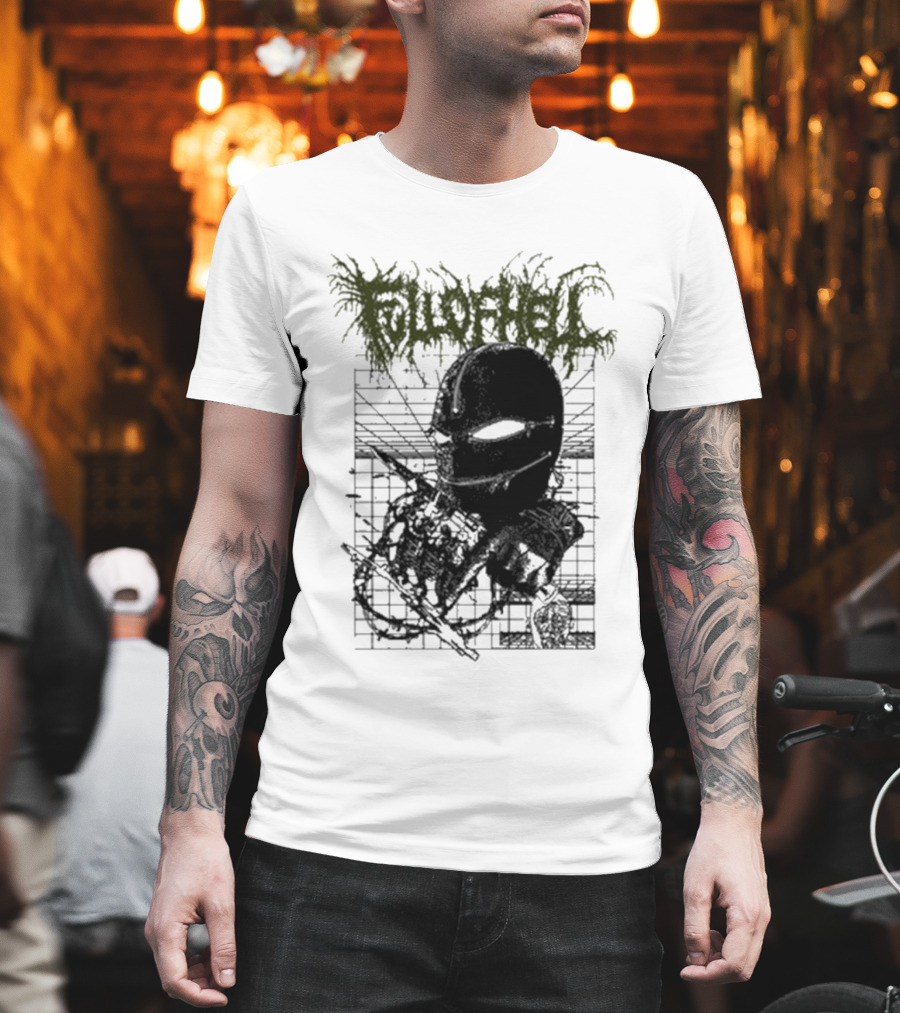 Full Of Hell Zipper Mask Brutal T-Shirt
