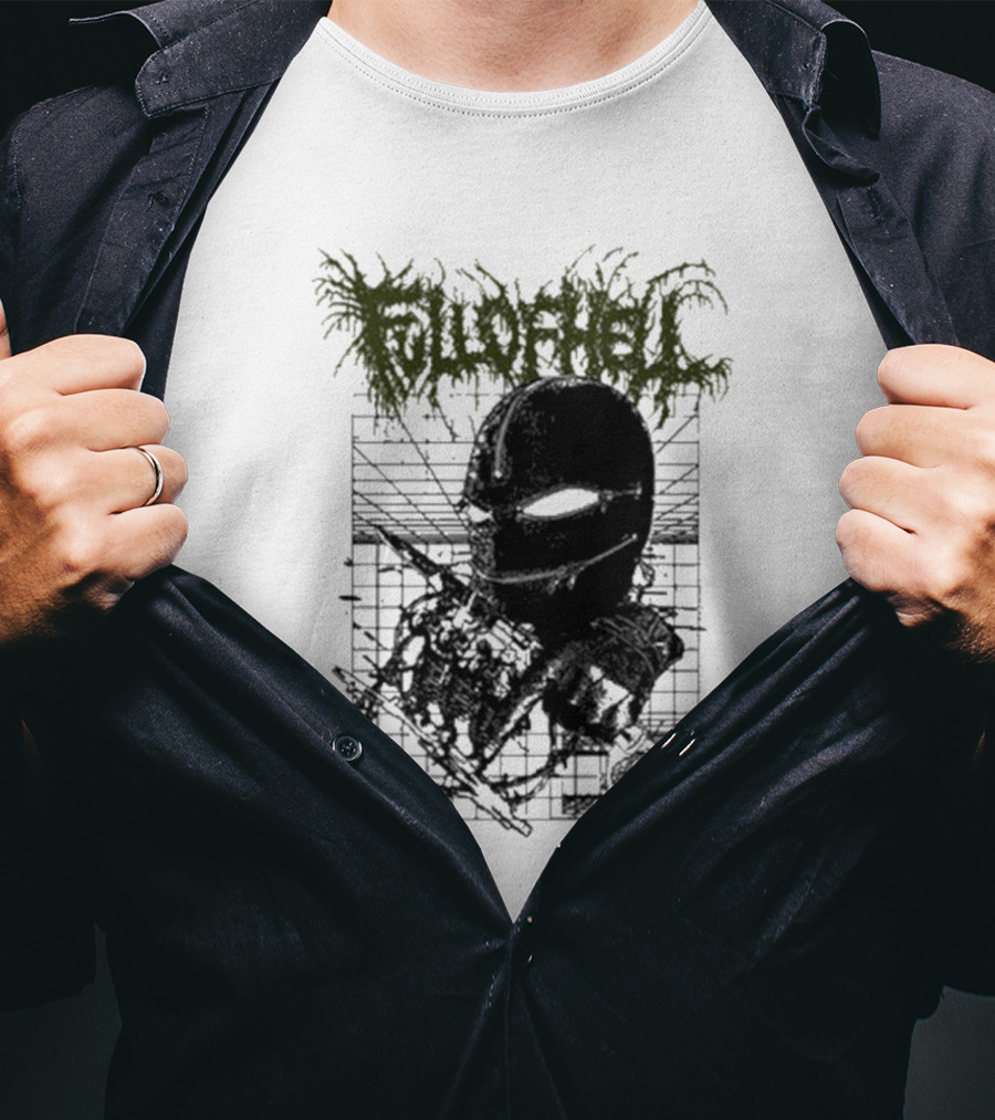 Full Of Hell Zipper Mask Brutal T-Shirt