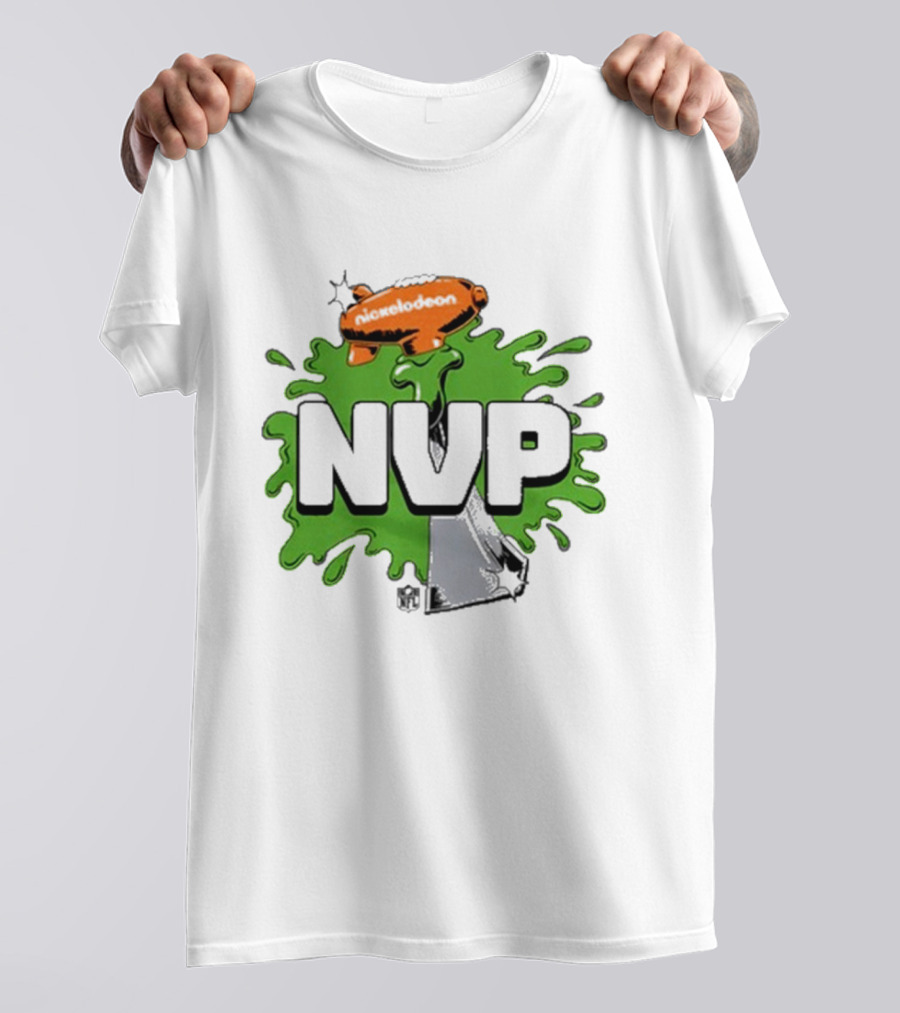 Joe Burrow Nickelodeon NVP Green Slime Trophy NFL Blimp T-Shirt