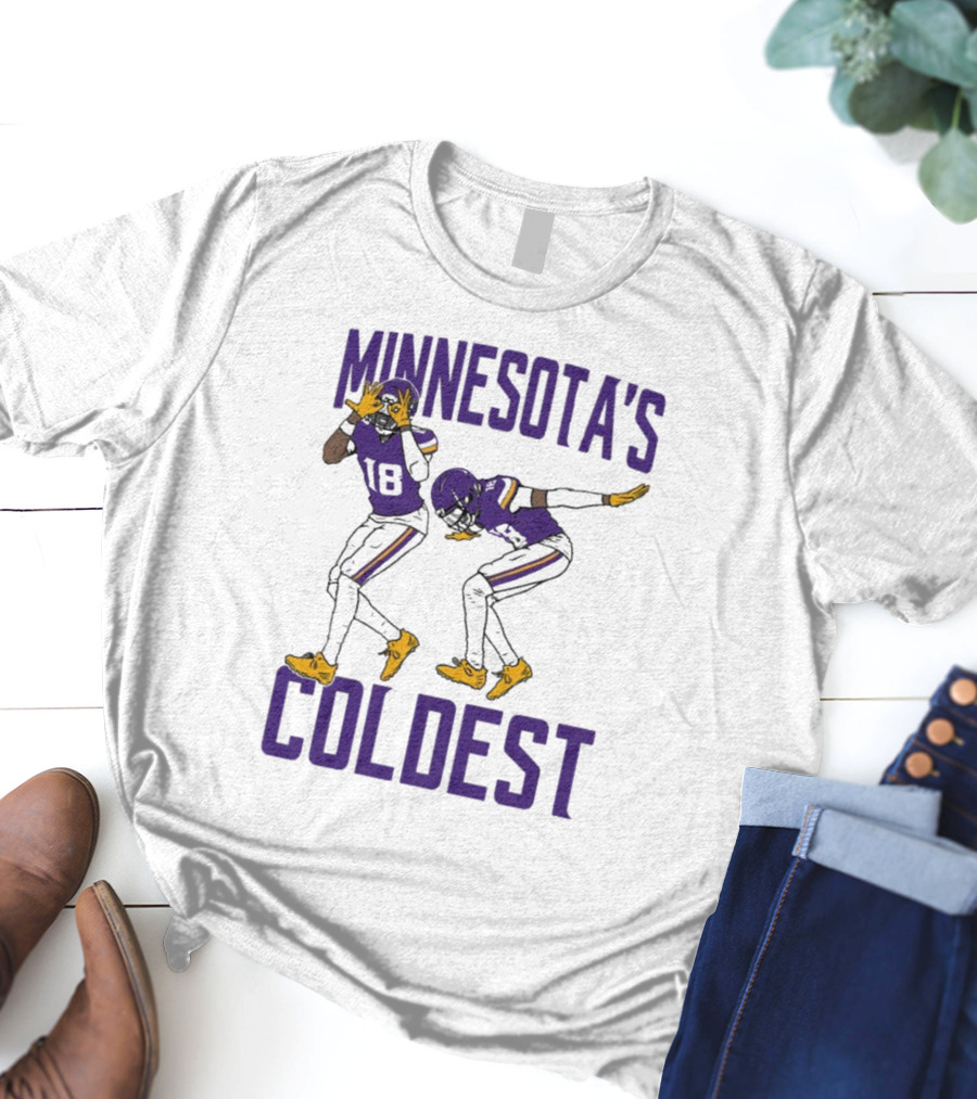 Minnesota’s Coldest Justin Jefferson 18 Football Moves T-Shirt