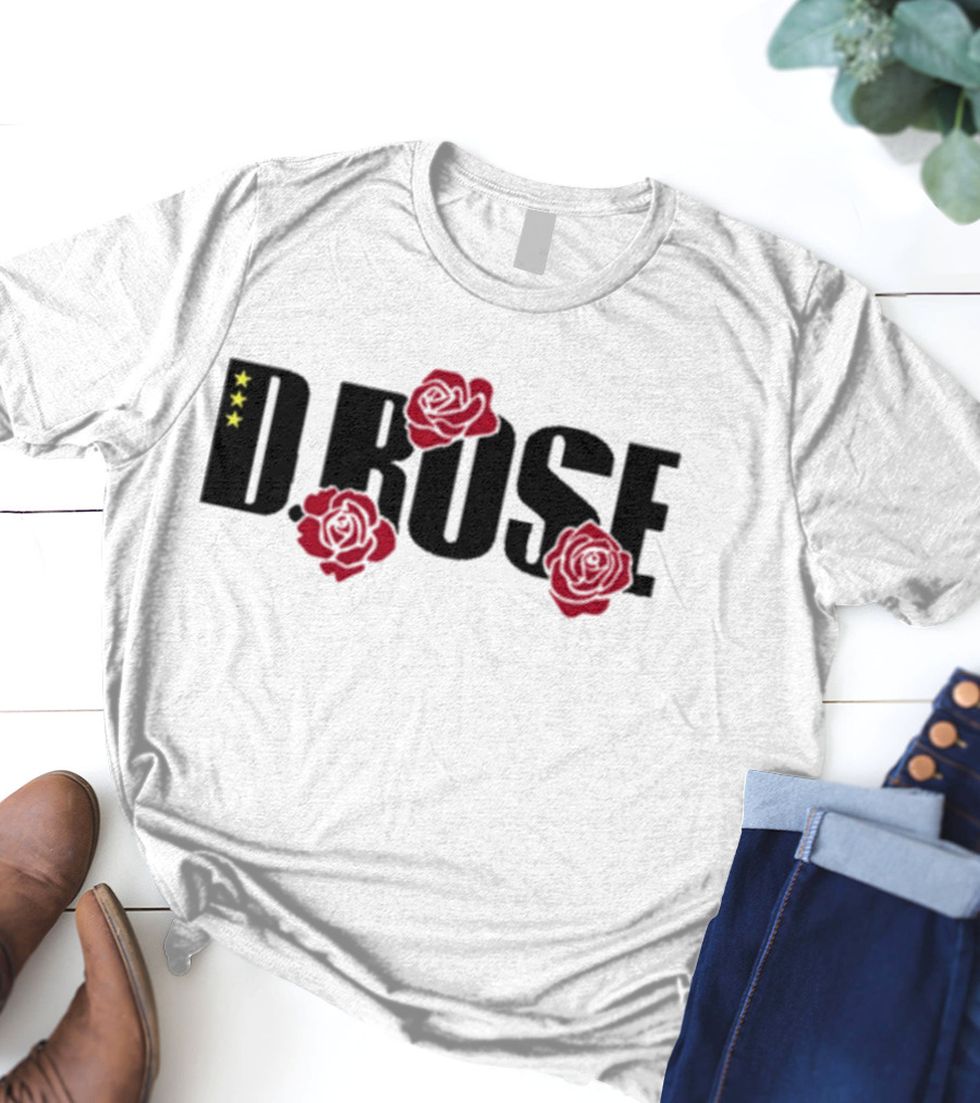 D Rose Slam Roses Stars T-Shirt
