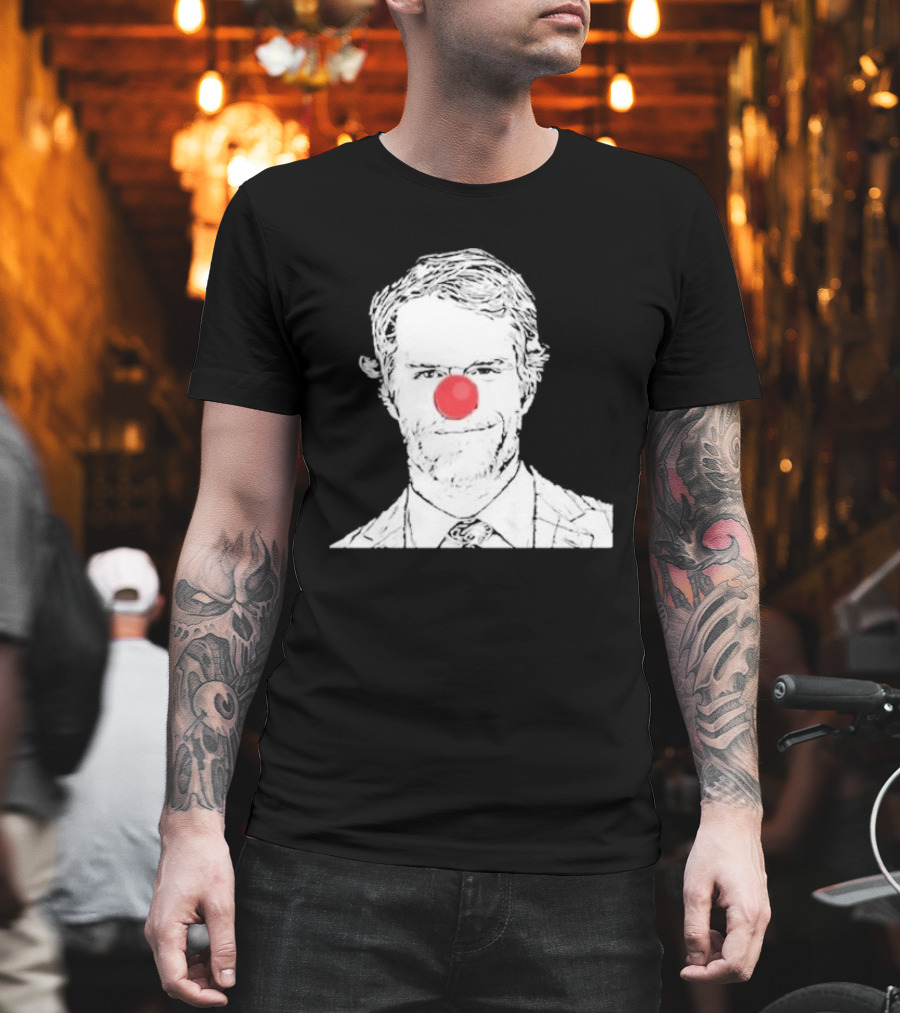 Bleed Philly Greg Olsen Clown Portrait With Red Nose T-Shirt