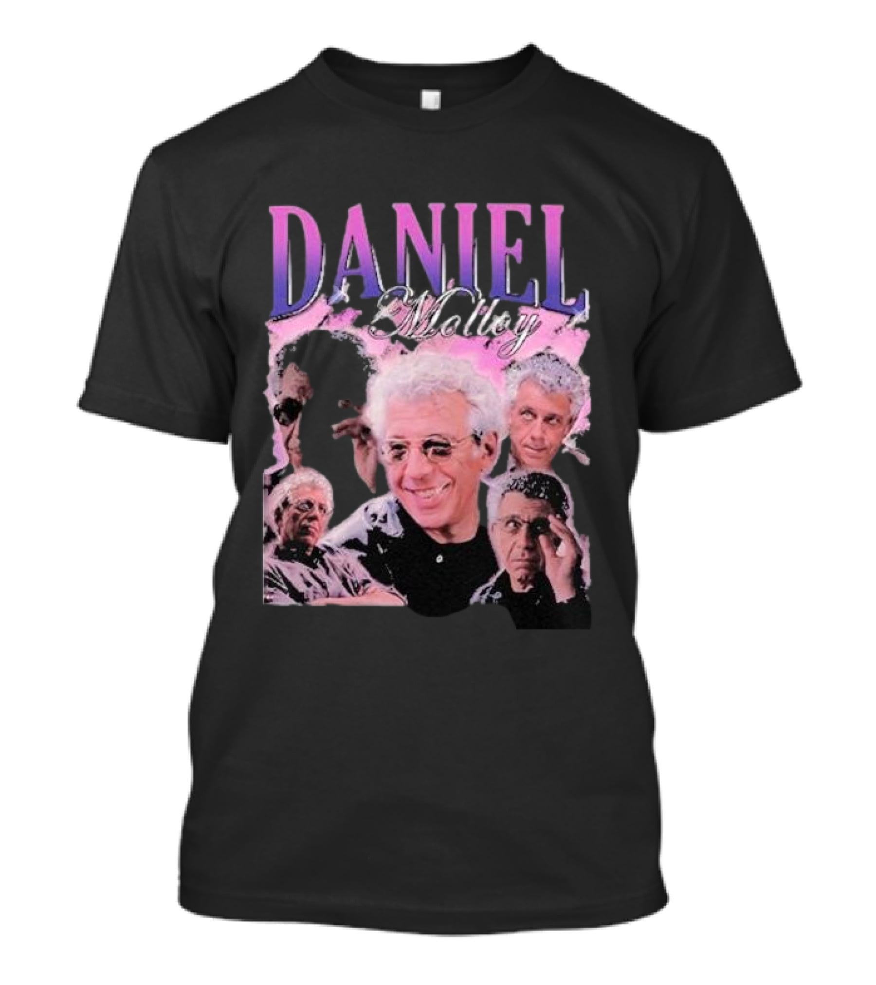 Daniel Molloy Vintage Collage Pink And Purple Aesthetic T-Shirt