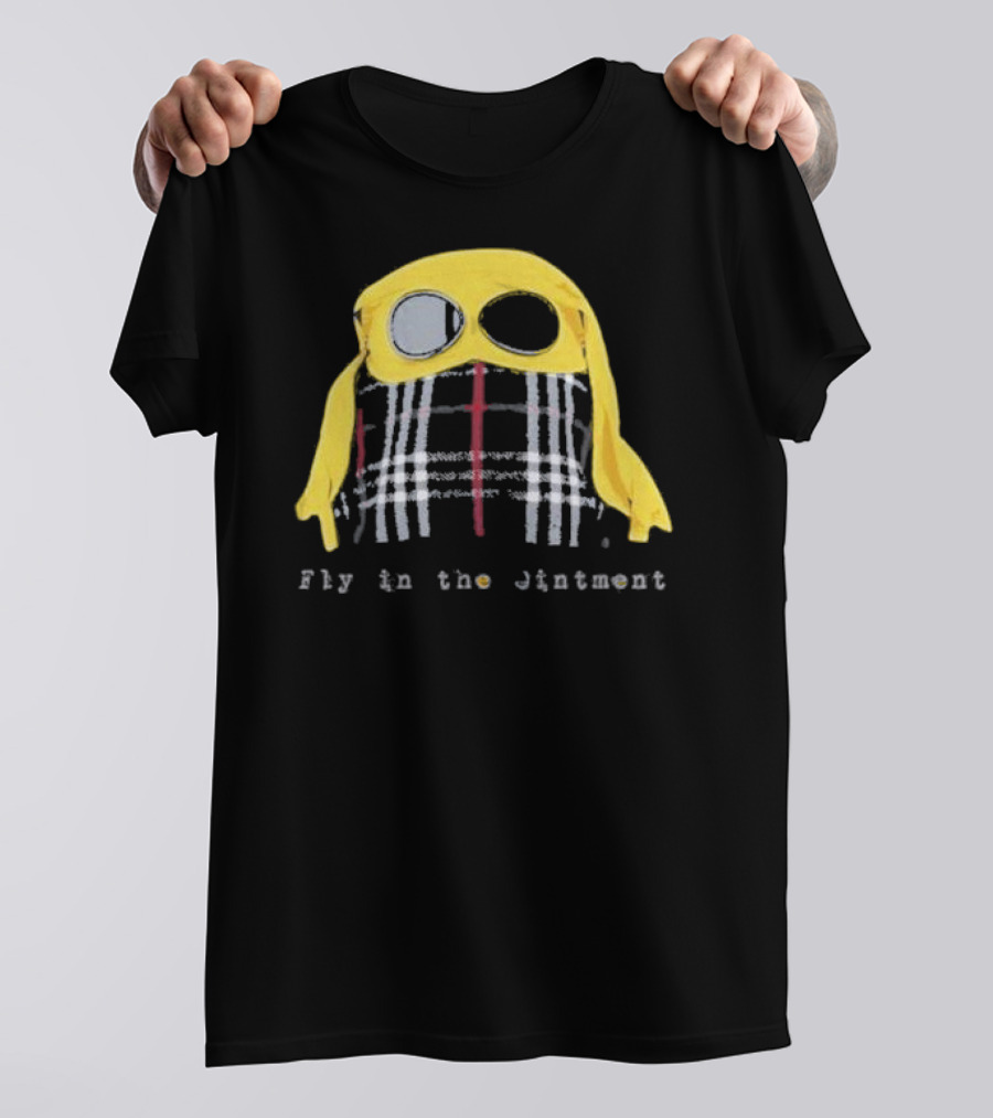 Fly In The Jintment Yellow Hat Plaid T-Shirt