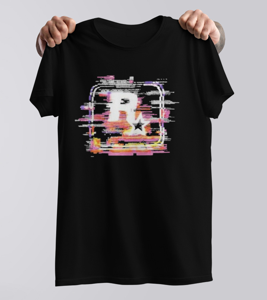 GTA6 Rockstar Glitch R T-Shirt