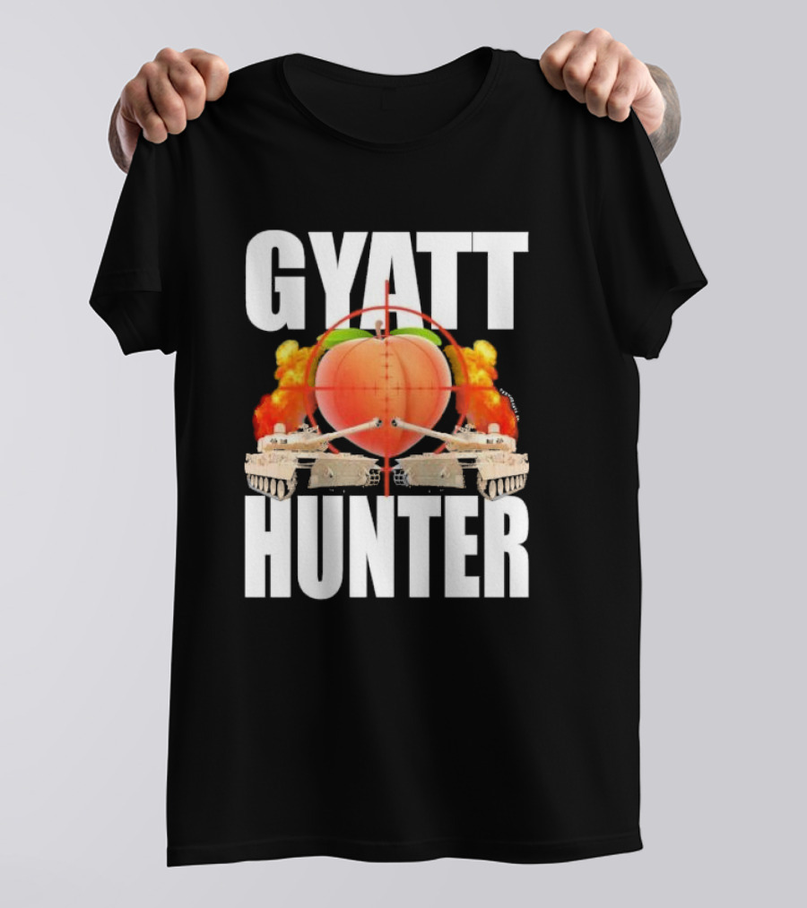 GYATT Hunter Crankin My Hog Meme Tanks Peach Target Explosion T-Shirt
