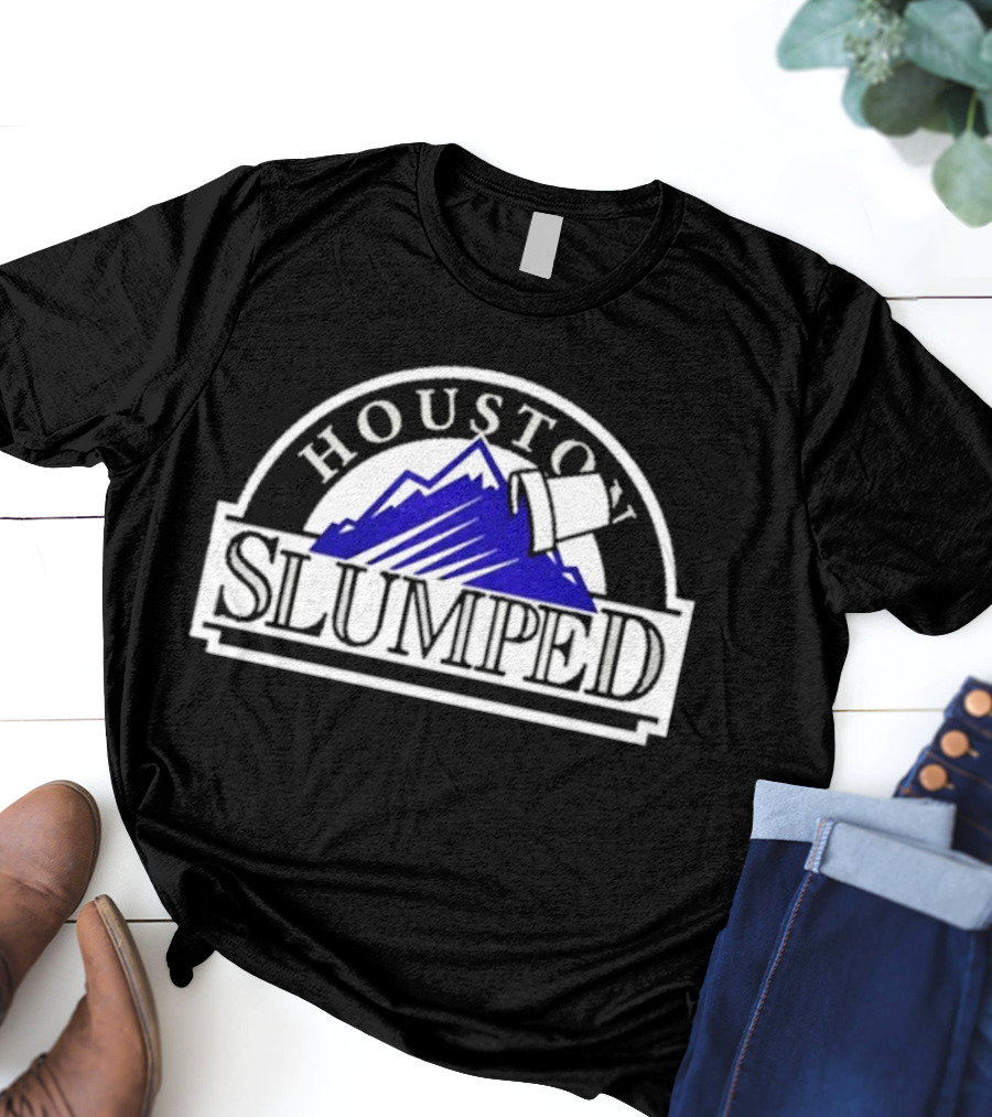 Houston Slumped Purple Mountain T-Shirt