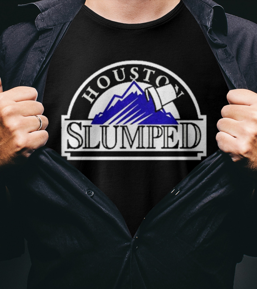 Houston Slumped Purple Mountain T-Shirt