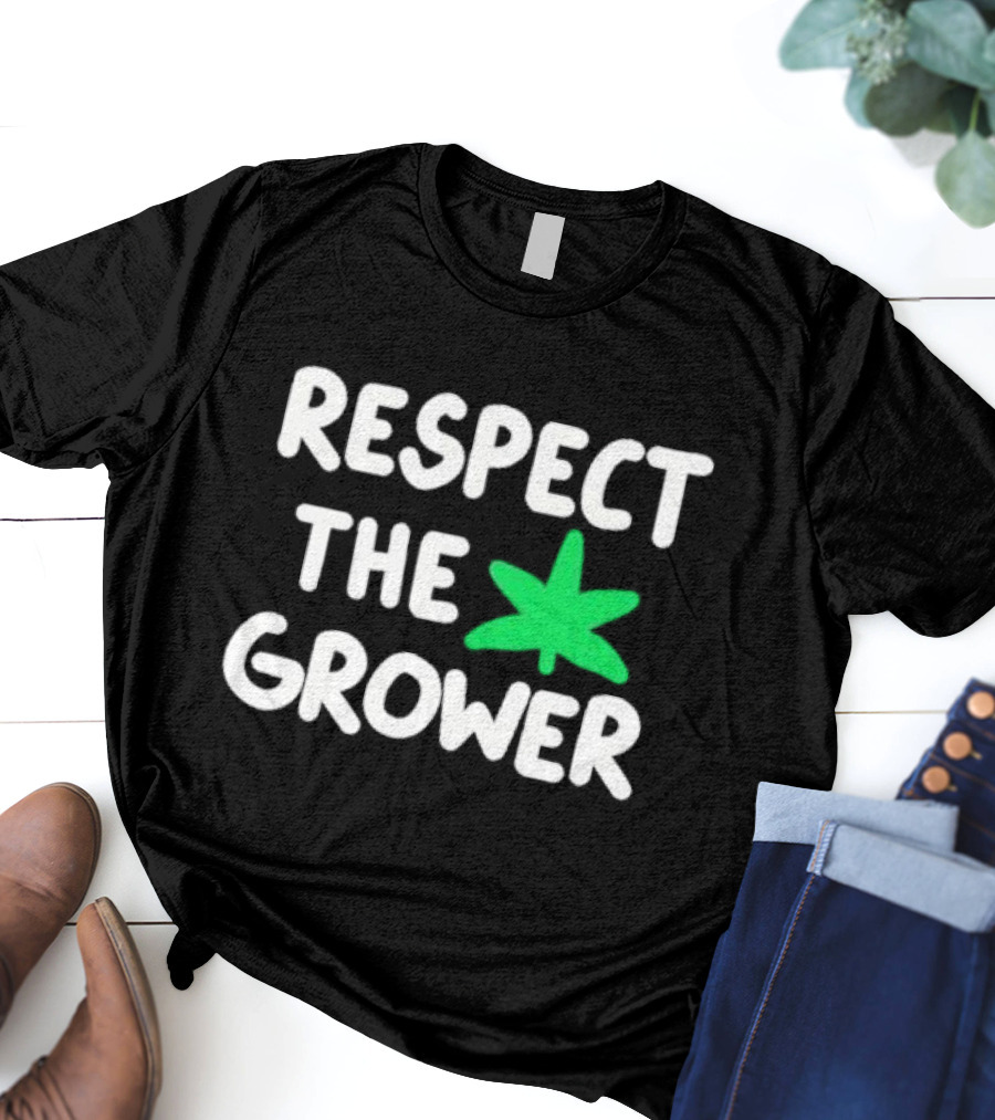 Respect The Grower Green Leaf T-Shirt