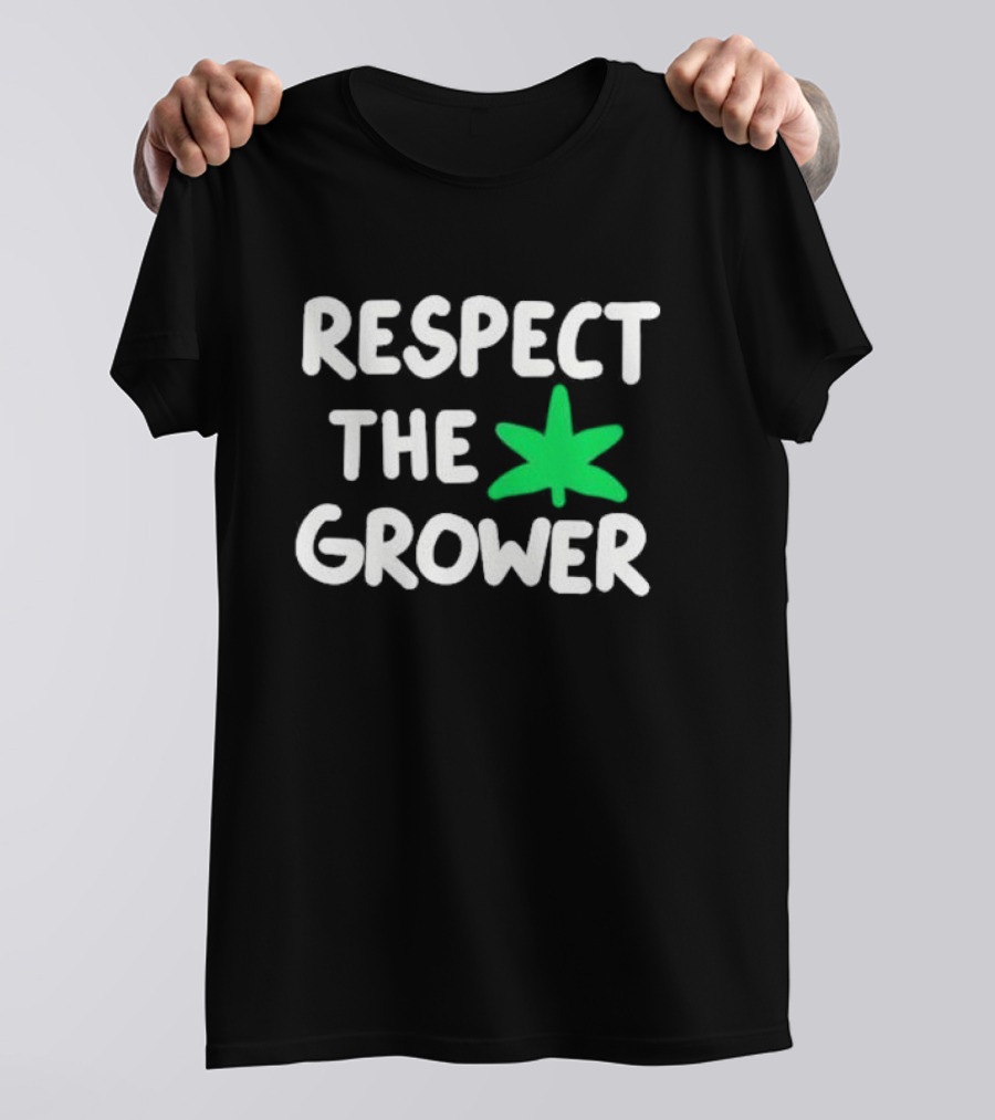Respect The Grower Green Leaf T-Shirt