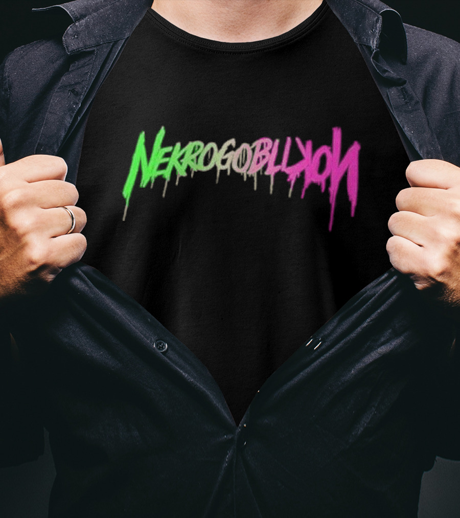 Nekrogoblikon Goblin Mode Wicked Ombre Neon Drip T-Shirt