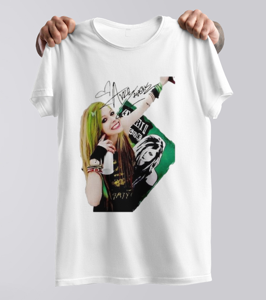 Avril Lavigne Signature Charity Me Img Green Energy Vibe T-Shirt