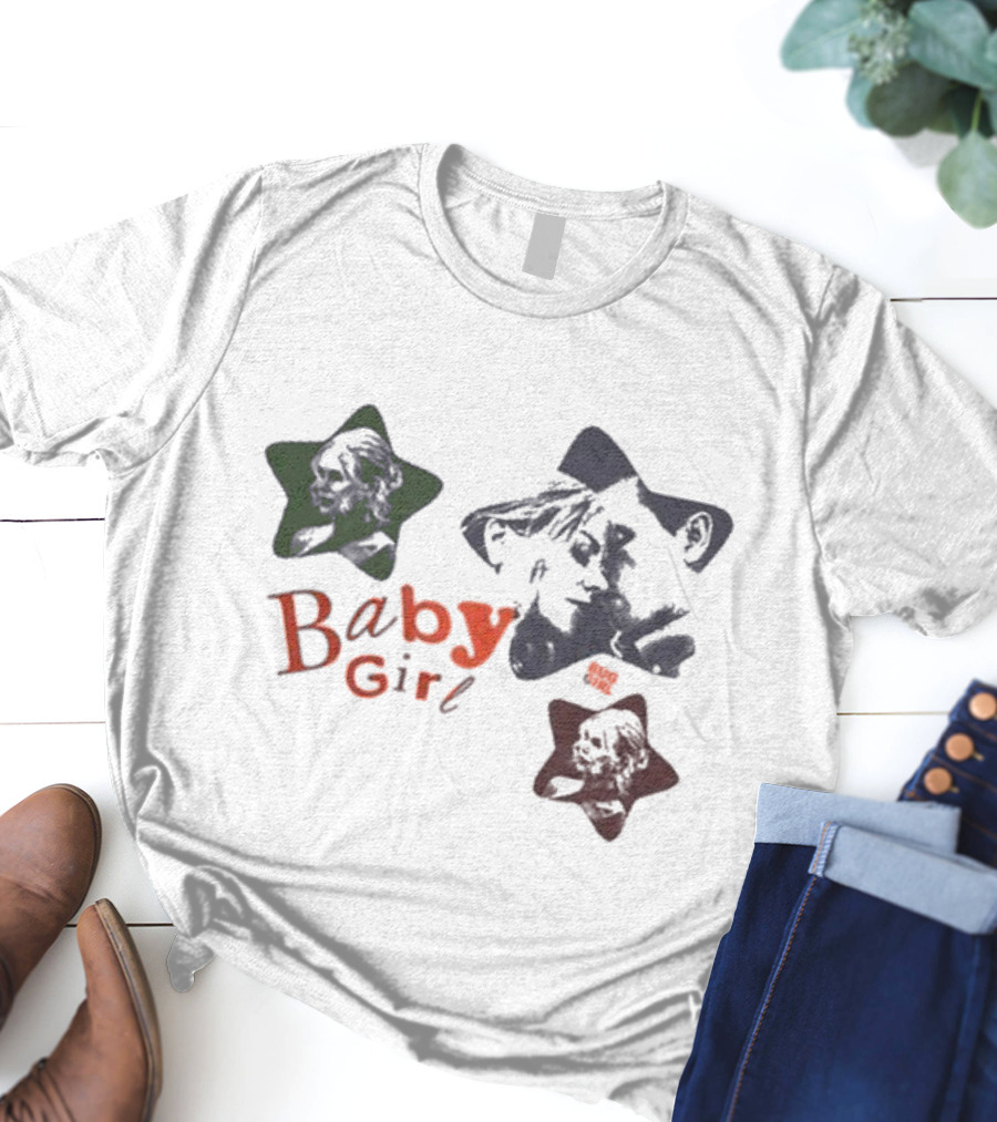 Baby Girl Bug Girl Star Portraits T-Shirt
