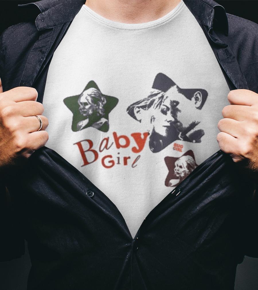 Baby Girl Bug Girl Star Portraits T-Shirt