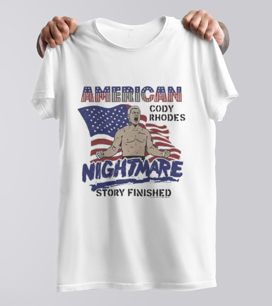 Cody Rhodes American Nightmare Story Finished USA Flag T-Shirt