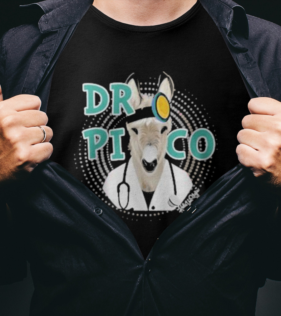 Katie Van Slyke Dr. Pico Doctor Donkey With Stethoscope And Head Mirror T-Shirt