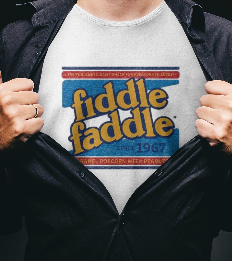 Fiddle Faddle Caramel Popcorn With Peanuts Since 1967 T-Shirt