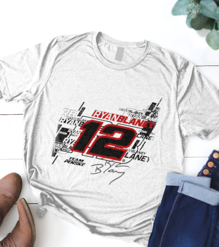 Ryan Blaney 12 Team Penske Signature Racing T-Shirt