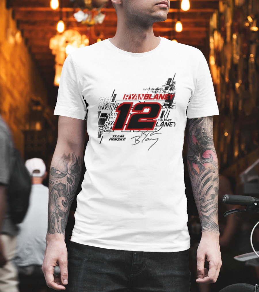 Ryan Blaney 12 Team Penske Signature Racing T-Shirt