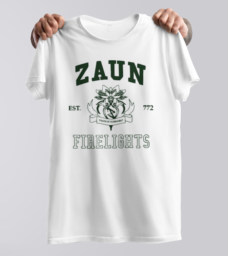 Zaun College Of Technomaturgy Firelights Est 772 T-Shirt