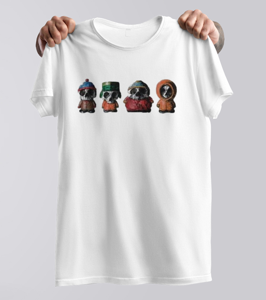 Zero Skateboards Southpark Characters Skull Horror T-Shirt