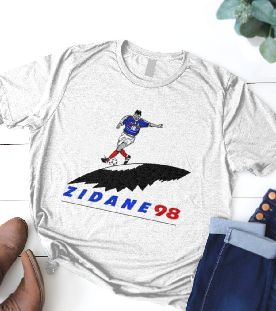 Zinedine Zidane 98 France Soccer Legend Iconic T-Shirt