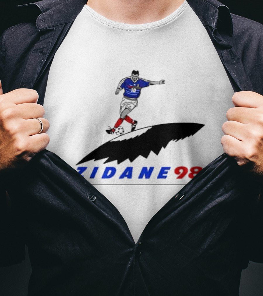 Zinedine Zidane 98 France Soccer Legend Iconic T-Shirt