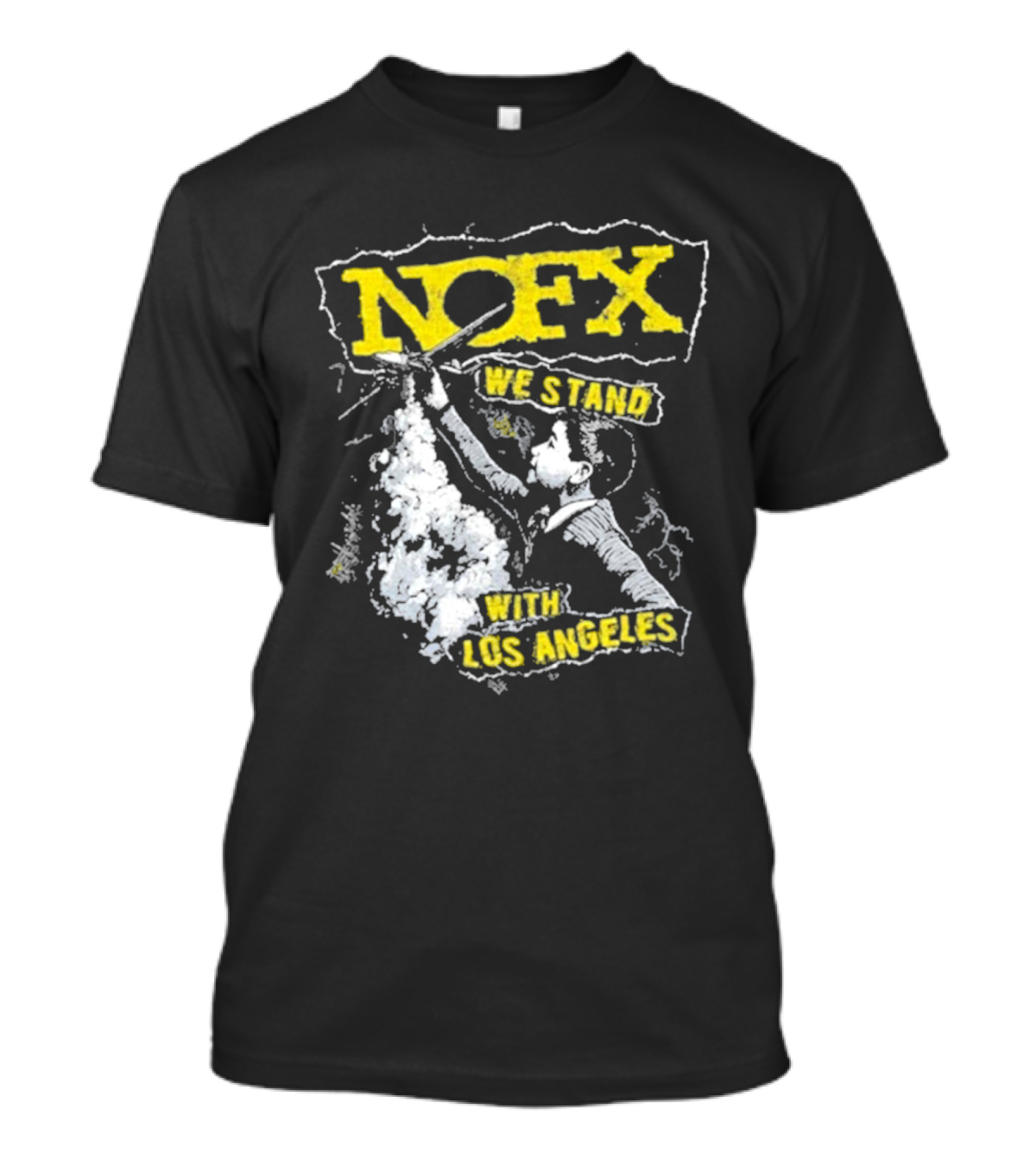 NOFX We Stand With Los Angeles Fire Relief Sebas Theriault T-Shirt