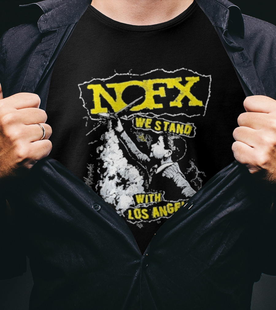 NOFX We Stand With Los Angeles Fire Relief Sebas Theriault T-Shirt