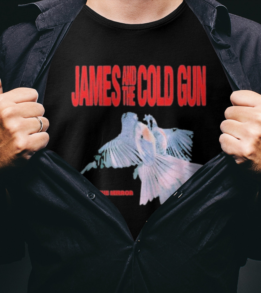 James And The Cold Gun Face In The Mirror Birds Image T-Shirt