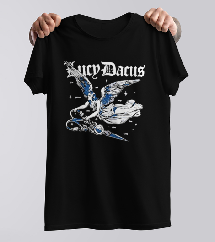 Lucy Dacus Angel Wings Holding Scissors T-Shirt